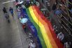 Thousands of people take part in the Lesbian, Gay, Bi-sexual