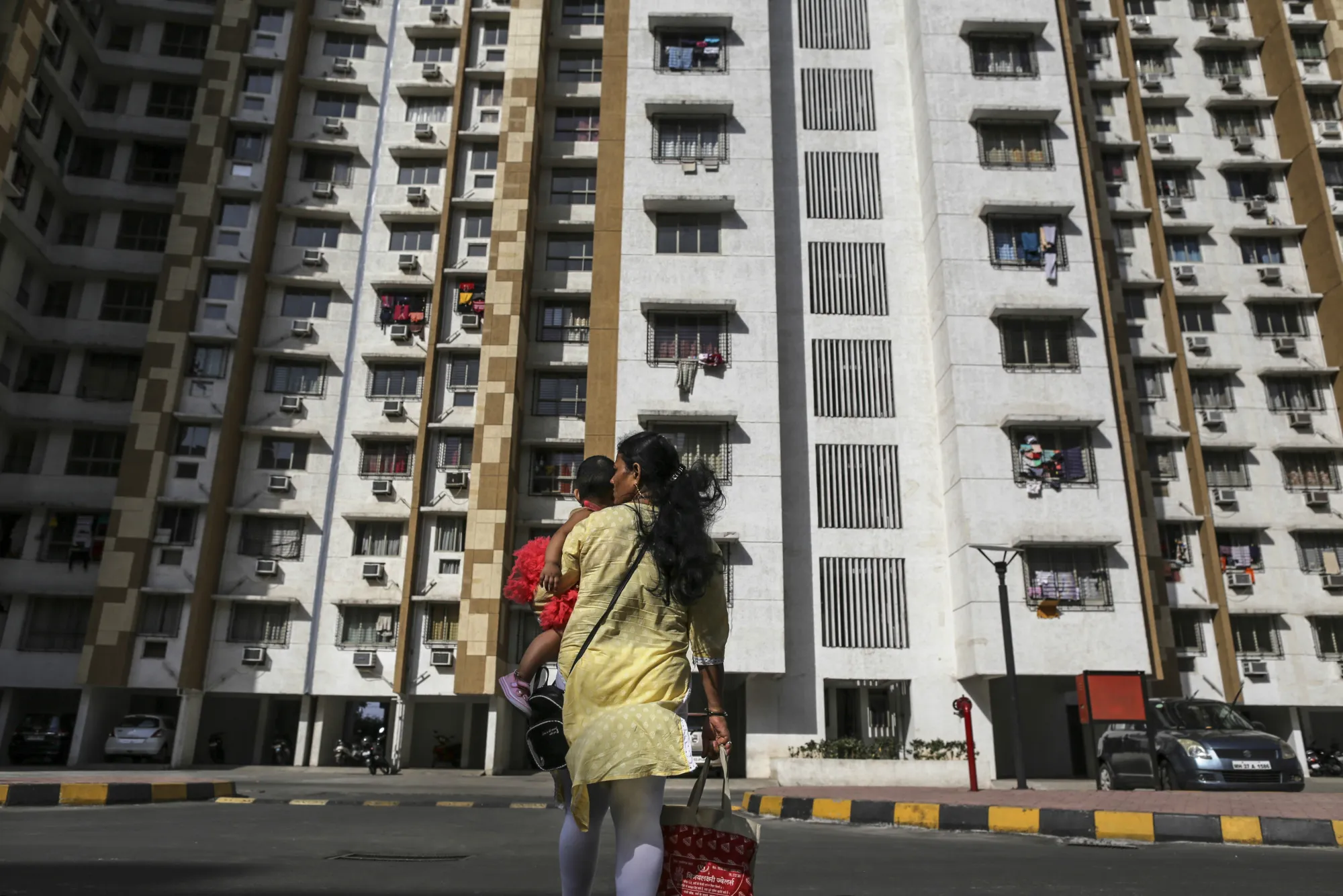 Residential apartment buildings&nbsp;on the outskirts of Mumbai.&nbsp;