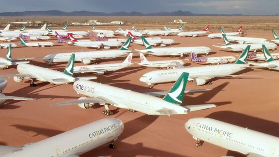 Airplane Parking Lot in Middle of Nowhere Has Never Been Busier