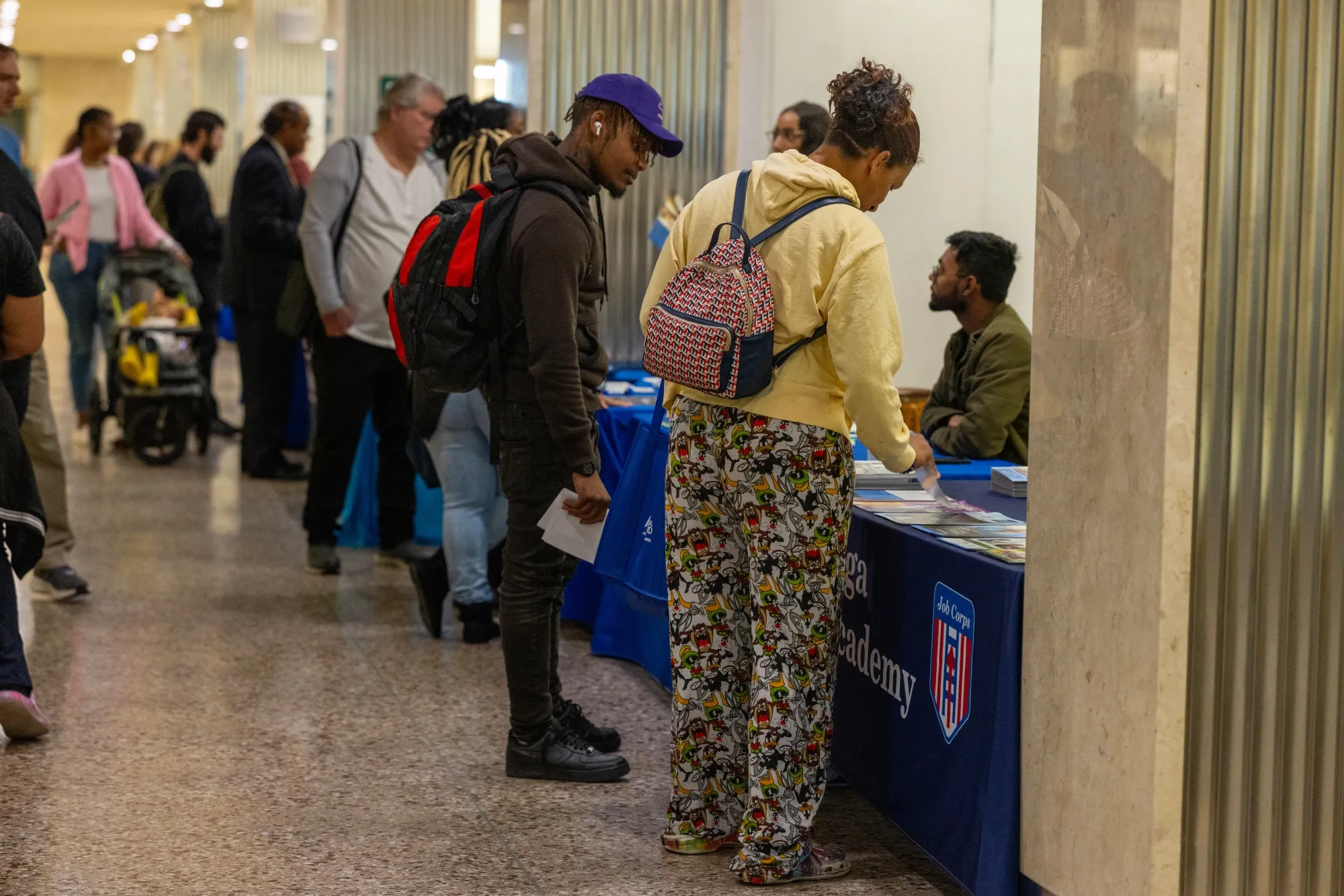 Jobseekers during a job fair&nbsp;in Buffalo, New York.
