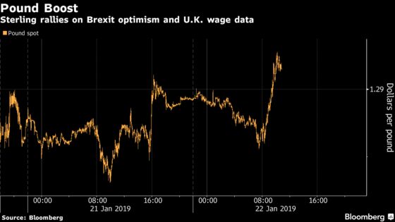 Pound Strengthens on Upbeat Wage Data, Cautious Brexit Optimism