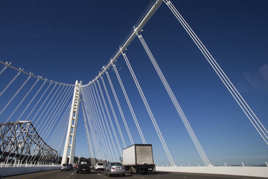 The new eastern span of the San Francisco-Oakland Bay Bridge seen on September 3, 2013.