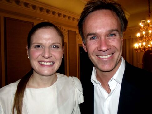 Chef Marcus Wareing with Chantelle Nicholson
