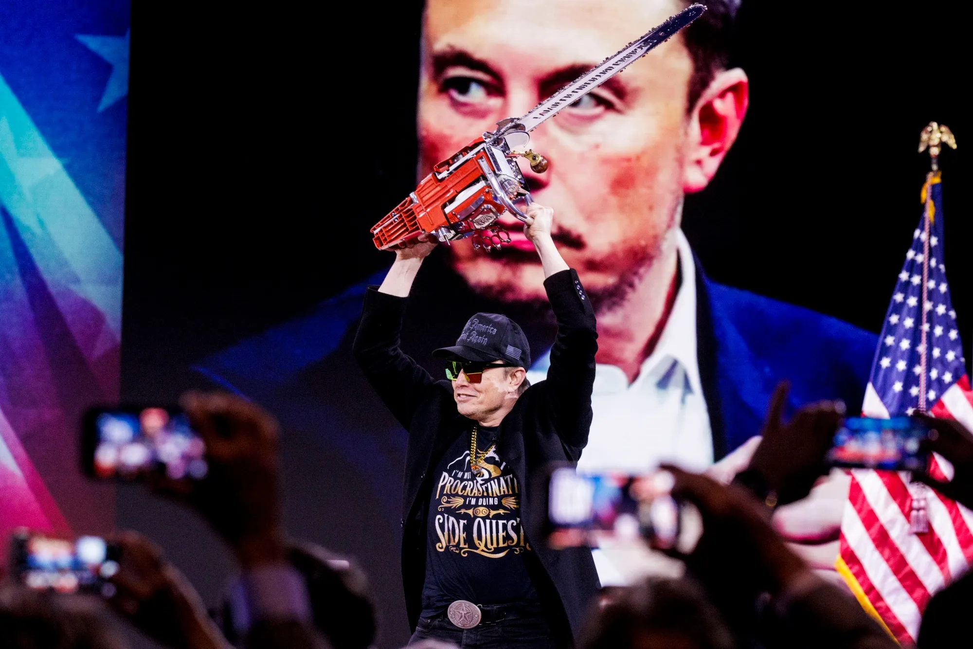 Elon Musk during the Conservative Political Action Conference (CPAC) in National Harbor, Maryland,&nbsp;on&nbsp;Feb. 20.