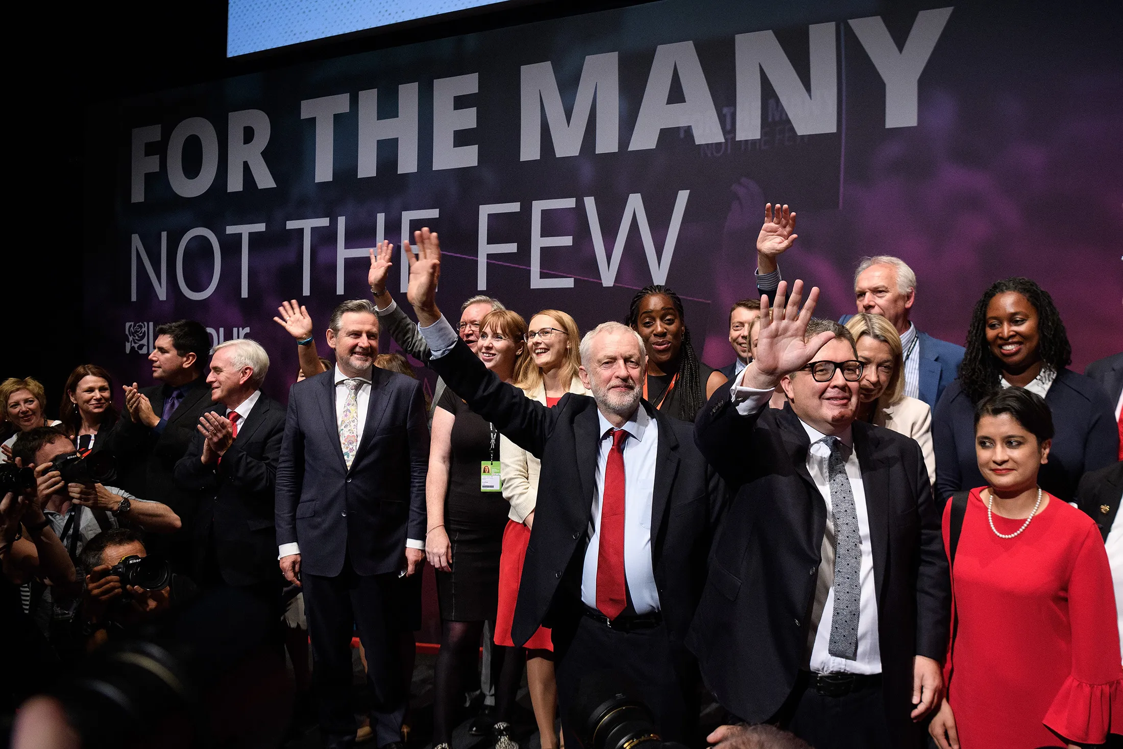Jeremy Corbyn at the Labour Party conference in Brighton, England, on Sept. 26, 2017.
