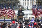 President Donald Trump speaks during a "Save America Rally" near the White House in Washington, on Jan. 6.