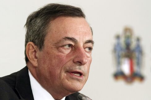 Mario Draghi speaks in Malta