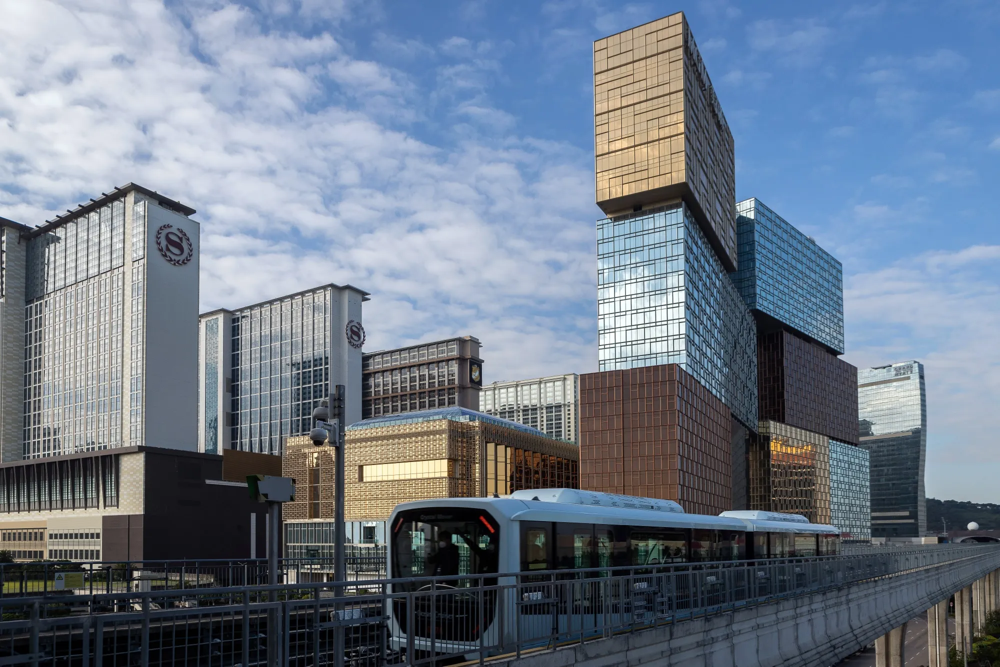 The MGM Cotai casino resort, developed by MGM China Holdings Ltd., in Macau.