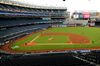 NEW YORK, NEW YORK - JULY 19: Jordan Montgomery #47 of the New York Yankees delivers a pitch to Jeff McNeil #6 of the New York Mets in the first inning during Summer Camp play at Yankee Stadium on July 19, 2020 in the Bronx borough of New York City. (Photo by Elsa/Getty Images)