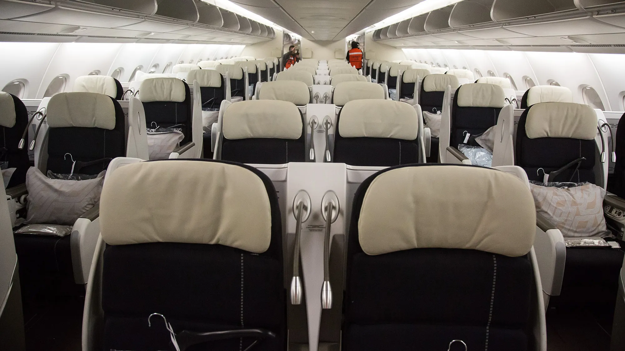 Interior of an Airbus A380.
