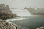 The Grand Ethiopian Renaissance Dam (GERD) in Guba, Ethiopia, in February.