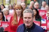 Keir Starmer ahead of the Labour Party conference in Liverpool, on Oct. 7.