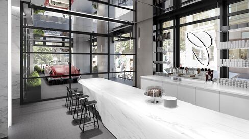 The coffee shop will have four seats at the counter, eight high-top seats at a table, and extended seating throughout the house.