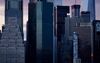 The Manhattan skyline of New York City.