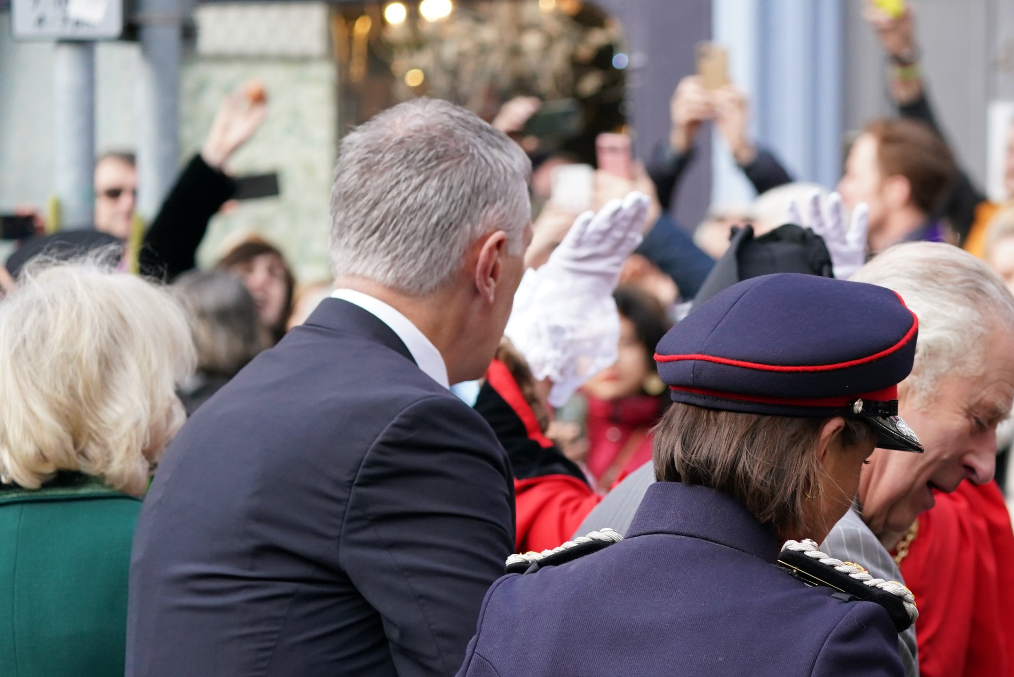 King Charles III and the Queen Consort arrive for their visit to