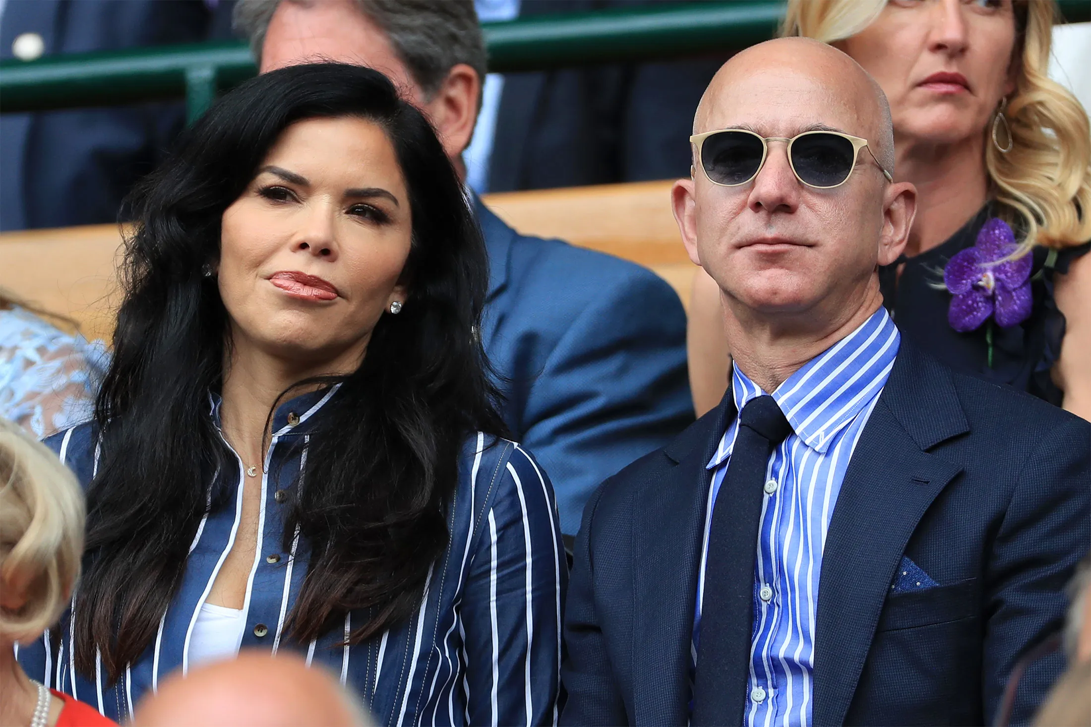 Jeff Bezos and&nbsp;Lauren Sanchez