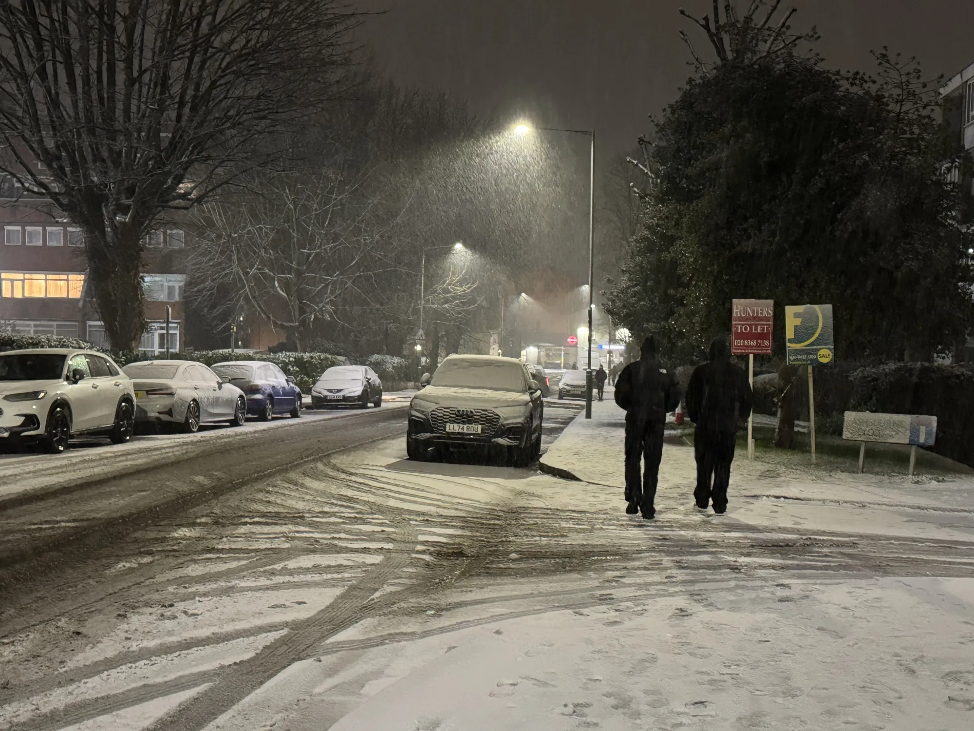 London experienced its first snowfall of this year&nbsp;on Jan. 4.