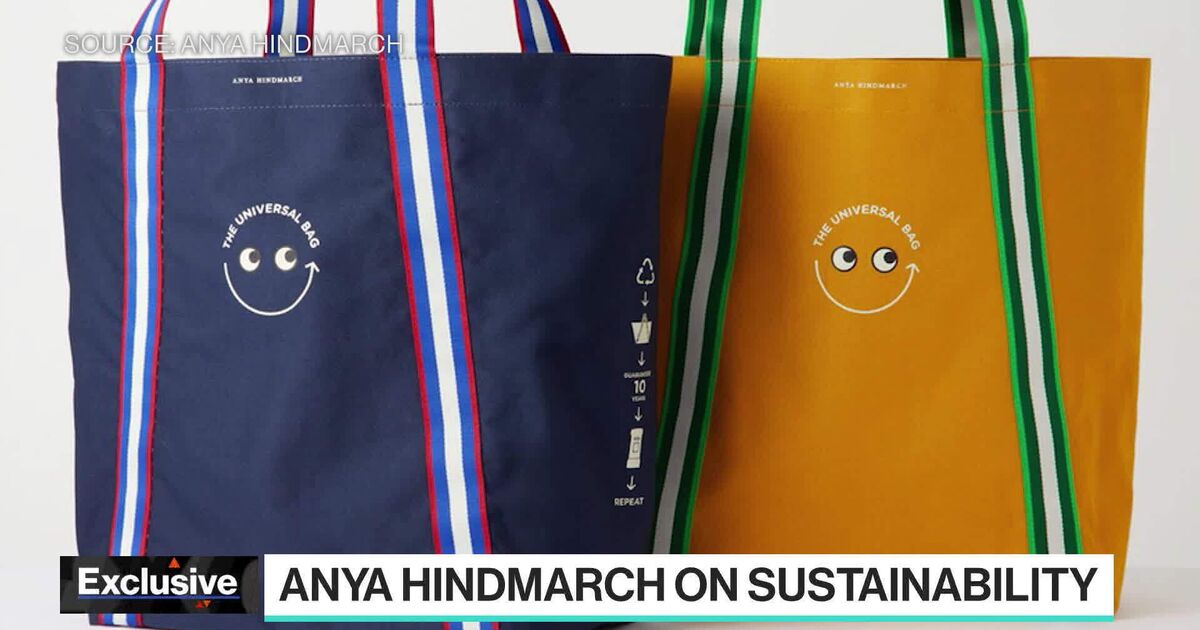 Anya Hindmarch I Am A Plastic Bag Smiley Tote Bag