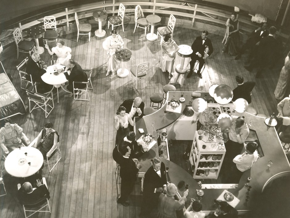 A 1930s cocktail lounge. 