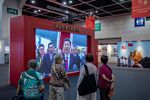 A video featuring&nbsp;Xi Jinping at an exhibition marking the 25th anniversary of Hong Kong's return to Chinese rule in Hong Kong on June 22.