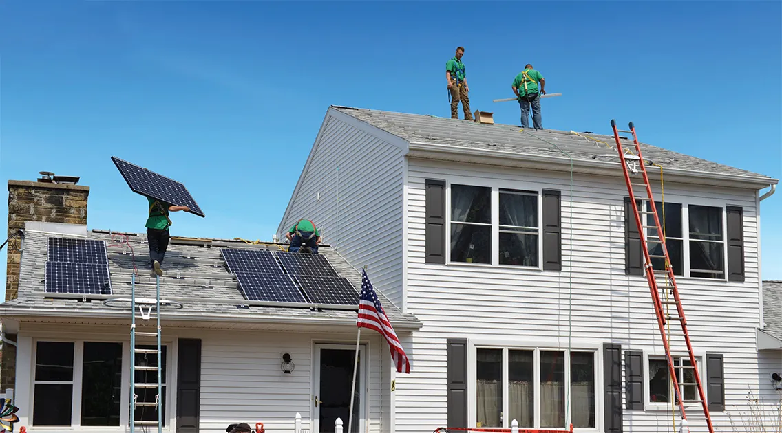 PosiGen’s rooftop solar system.