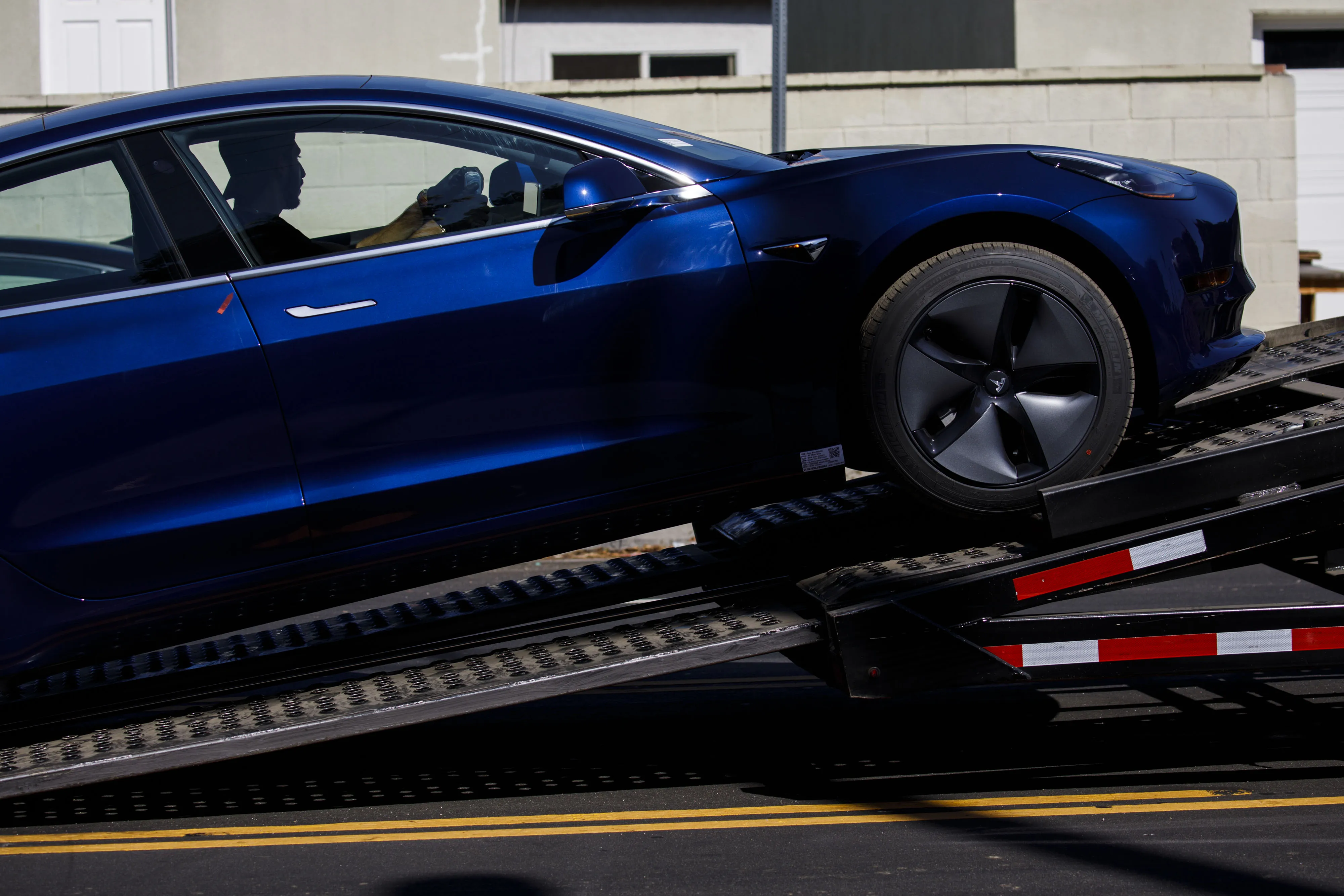 A Tesla Inc. Delivery Center As Carmaker Makes Model 3 Deliveries