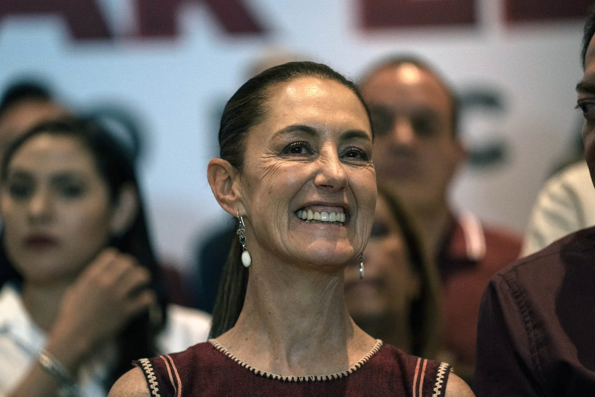 Claudia Sheinbaum, mayor of Mexico City, during a news conference in Mexico City, Mexico, on Sunday, June 11, 2023.&nbsp;