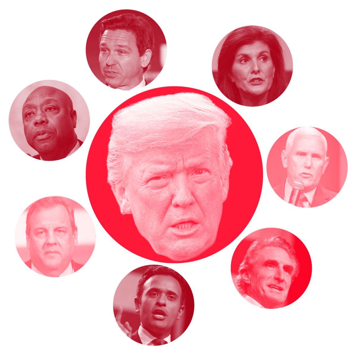 Republican Names 2024 Republican Candidates Battle With Trump For Money, Donors: The Numbers