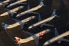 Boeing 737 MAX airplanes parked at Grant County International Airport Oct. 23.