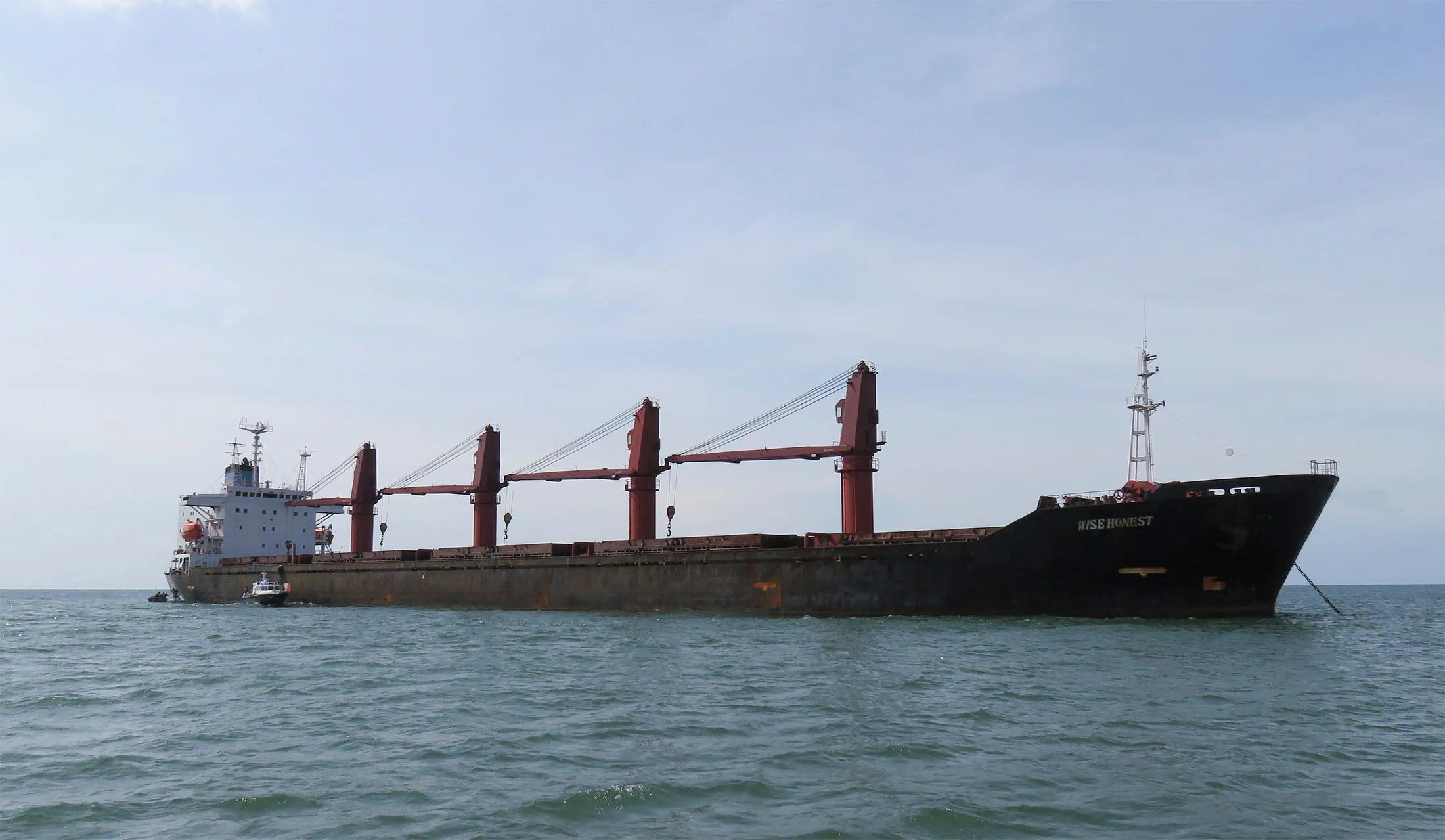 
This undated photo released by the U.S. Justice Dept. shows the North Korean cargo ship Wise Honest.
