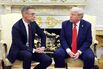 US President Donald Trump, right, Alexander Stubb in Washington, DC, in October.