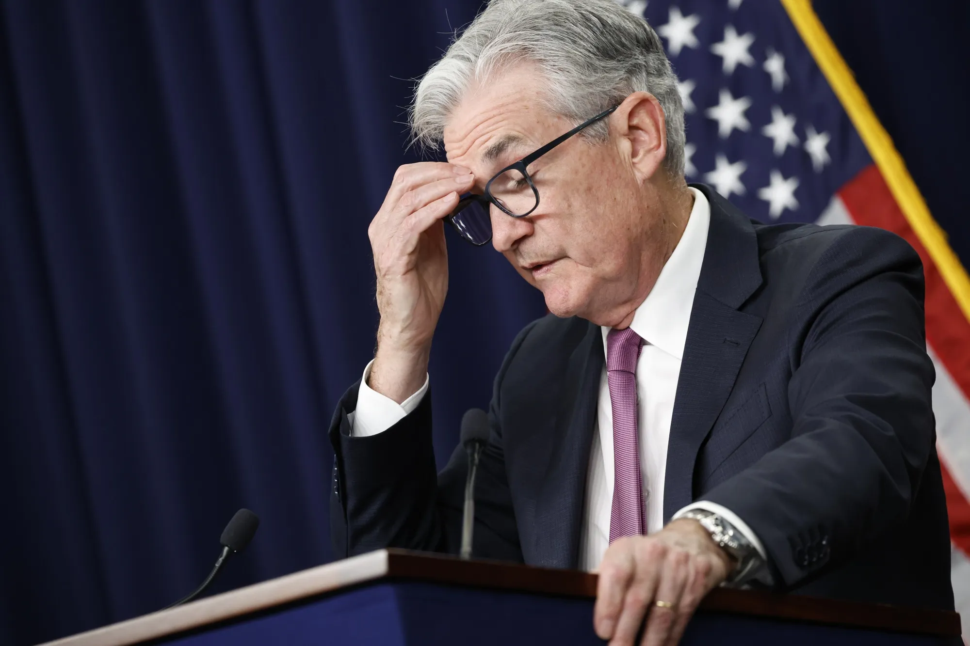 Jerome Powell, chairman of the US&nbsp;Federal Reserve.