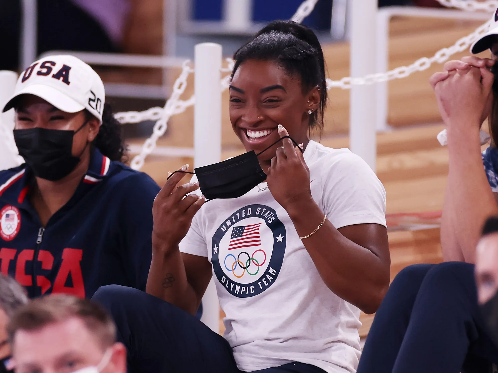 Simone Biles during the Women's Uneven Bars Final on Aug. 1.