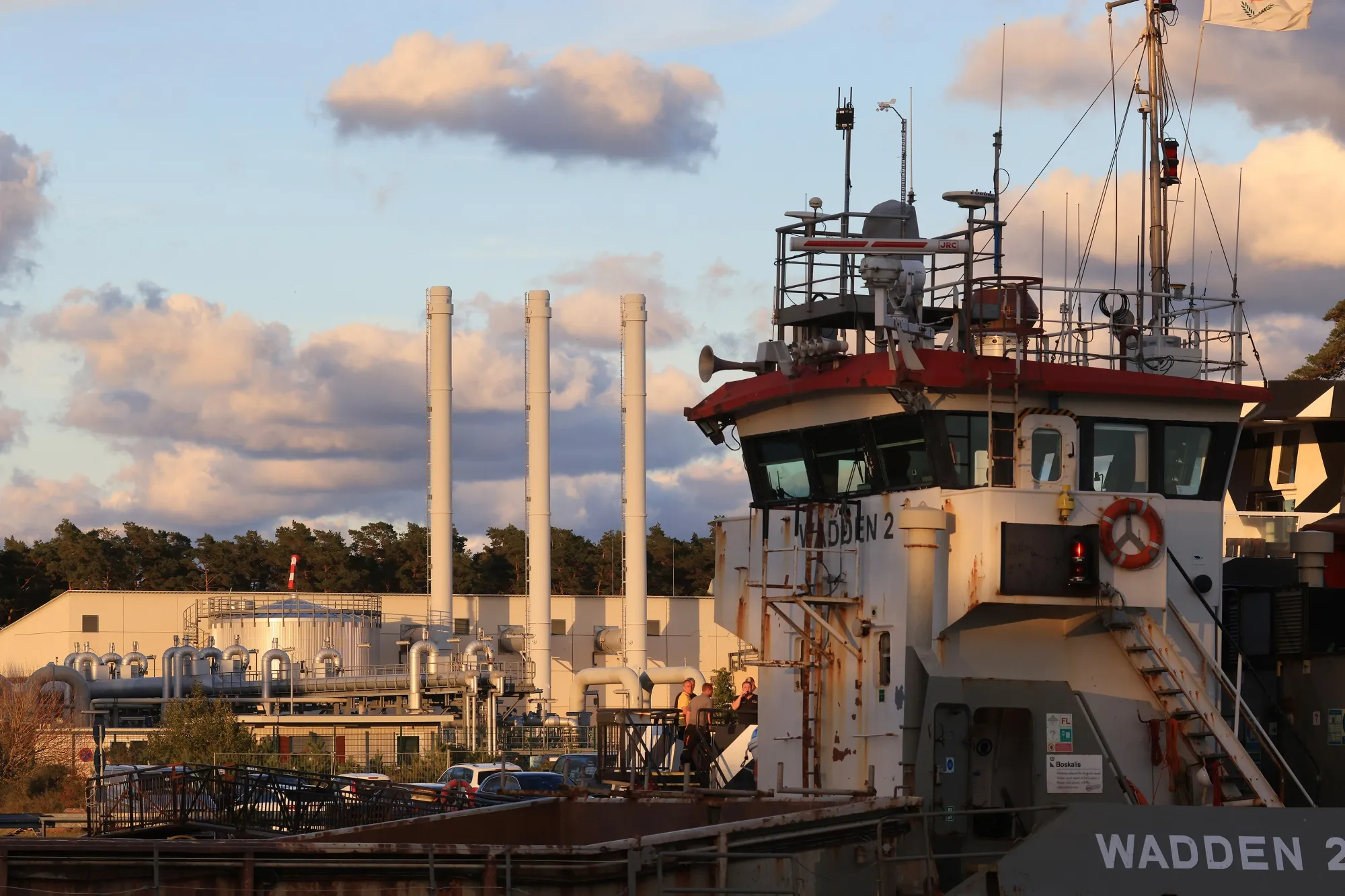 The gas receiving compressor station of the Nord Stream 1 natural gas pipeline in Lubmin, Germany.&nbsp;
