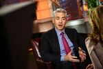 Bill Ackman, chief executive officer of Pershing Square Capital Management LP, speaks during a Bloomberg Television interview.