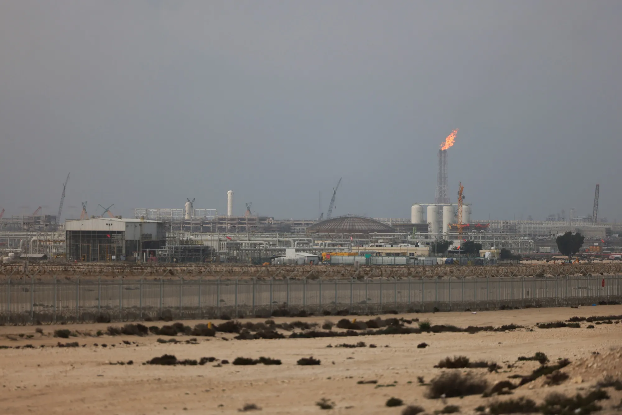 QatarEnergy’s operating facilities in Ras Laffan Industrial City, Qatar, on March 3.