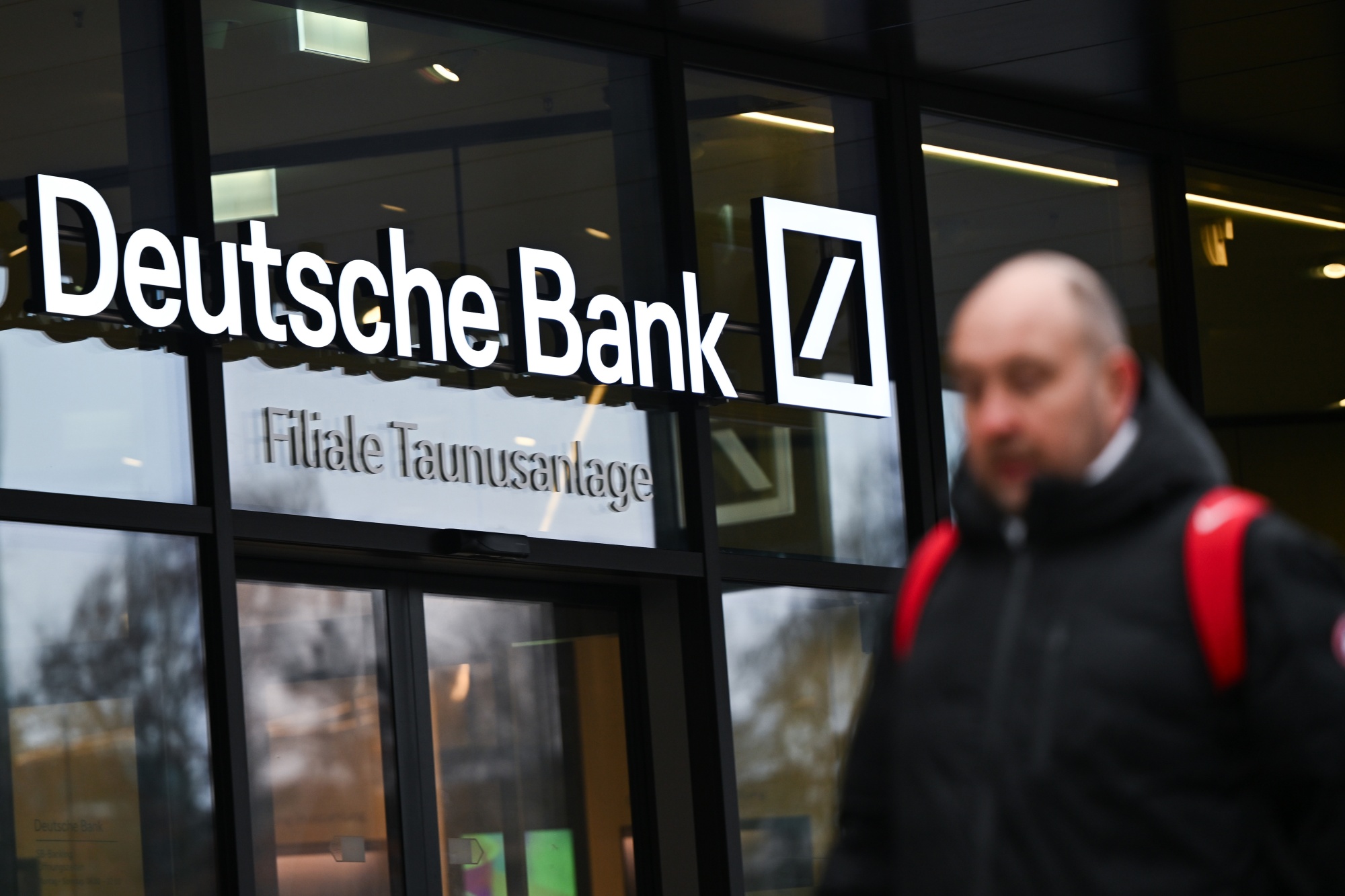The Deutsche Bank headquarters on Jan. 28 in Frankfurt. Photographer: Florian Wiegand/Getty Images