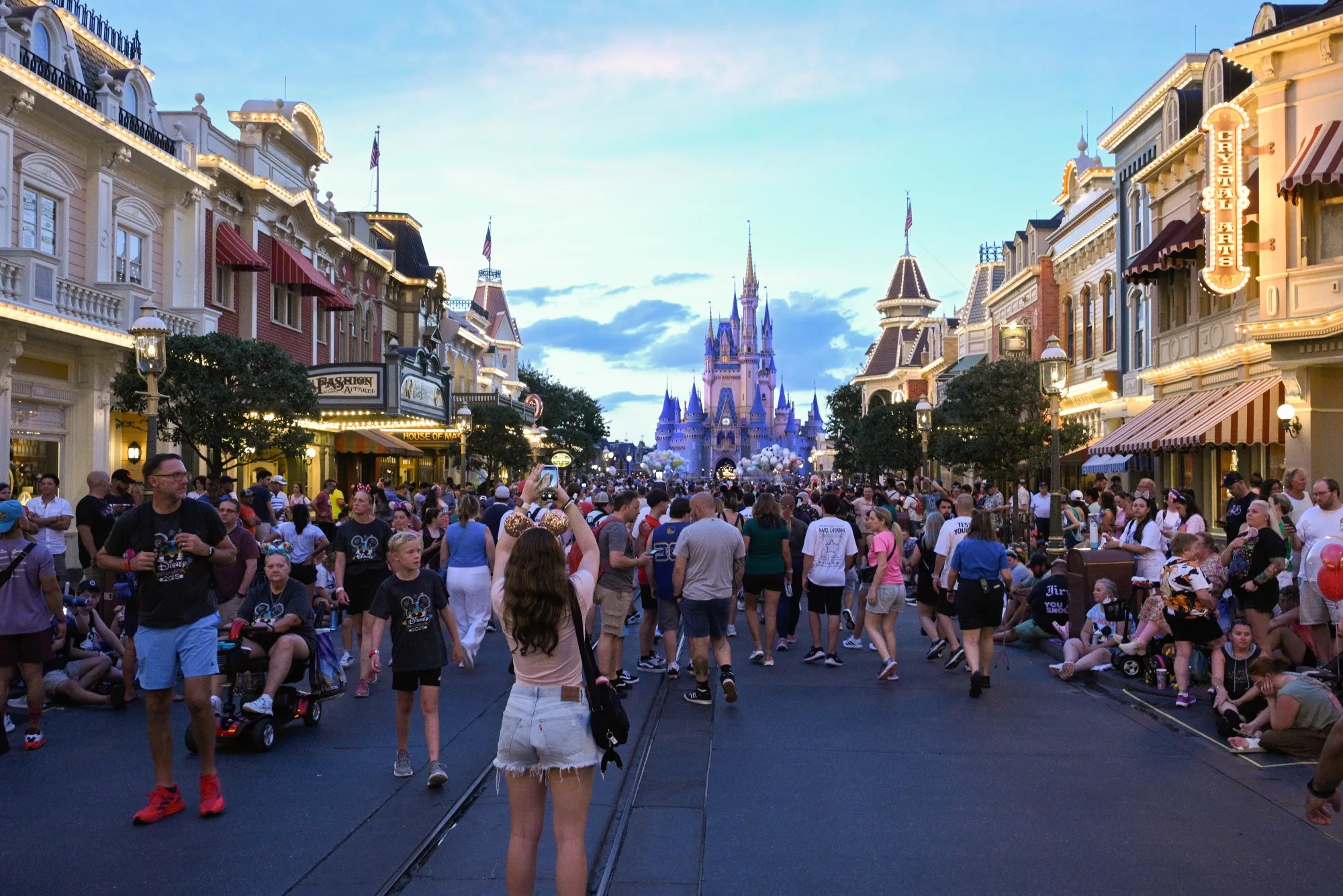 Guests&nbsp;on Main Street U.S.A. at Walt Disney World's Magic Kingdom.