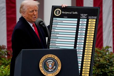President Trump Announces New Tariffs In Rose Garden Speech