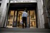 A person enters the Deutsche Bank AG headquarters at 60 Wall Street in New York, U.S., on Monday, July 8, 2019. A total of 18,000 jobs are due to be cut as Deutsche Bank exits the equities business in a 7.4 billion-euro ($8.3 billion) restructuring intended to turn around years of decline.