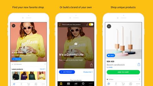 Tictail's app works for shoppers and sellers alike.