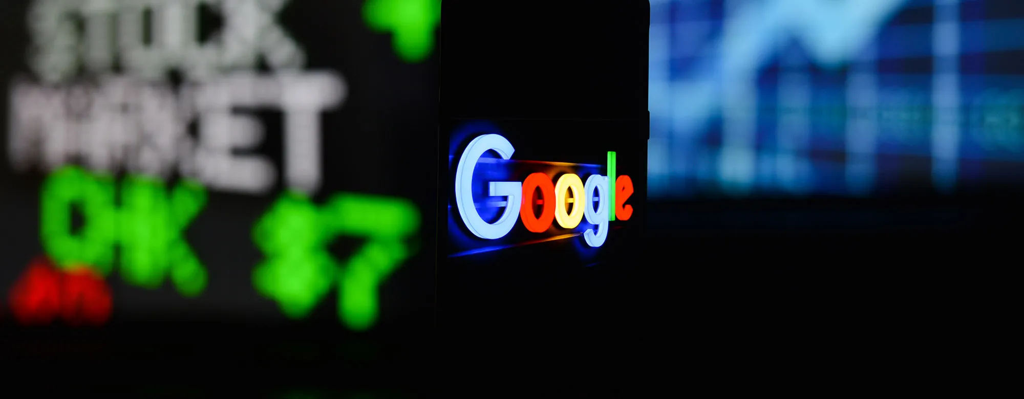 A google logo seen displayed on a smart phone