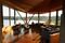 Almost entirely enclosed by walls of glass, Tierra Chiloé’s open-plan lobby, lounge and dining room brings the outside in.