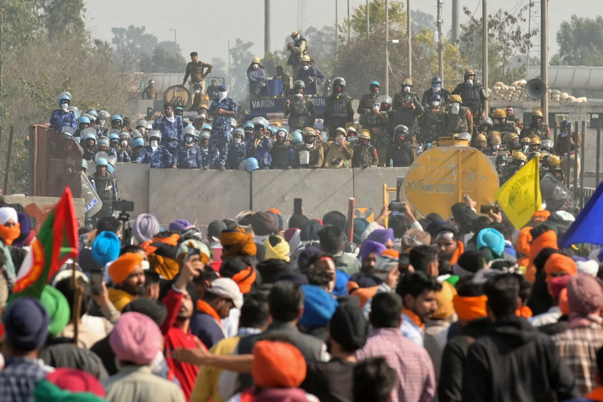 A stand-off outside New Delhi.