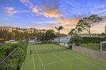The tennis court at&nbsp;a property in&nbsp;Kurraba Point, Sydney.