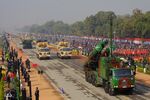 Indian Army missile systems during the Republic Day parade in New Delhi.