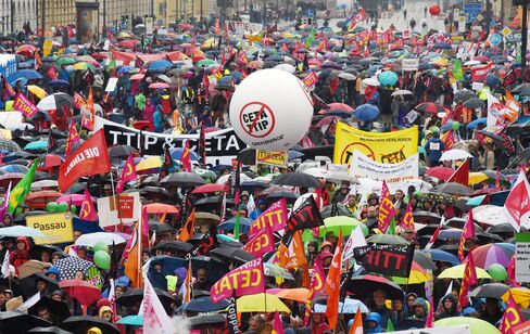 Demonstrations in Munich on Sept. 17.