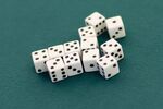 Dice in the games room at a Betfair Group Plc office.