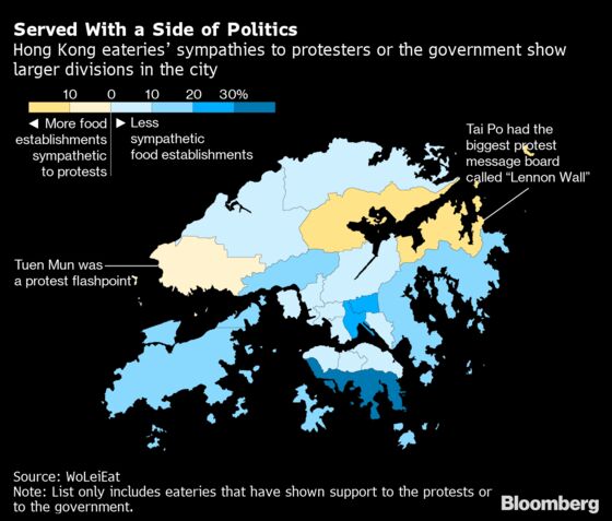 In Hong Kong, Choosing Restaurants Has Become a Political Act