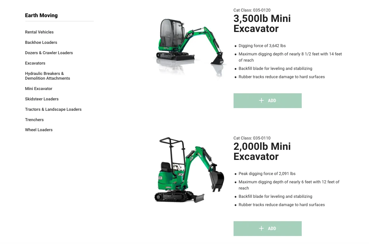 The&nbsp;Sunbelt Rentals website.